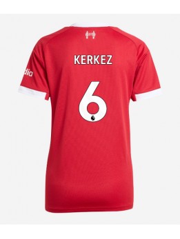 Billige Liverpool Milos Kerkez #6 Hjemmedrakt Dame 2025-26 Kortermet